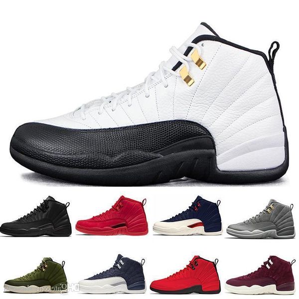 

boxgym with new 12 12s red michigan wntr mens basketball shoes flu game international flight wings taxs men sport sneaker designer
