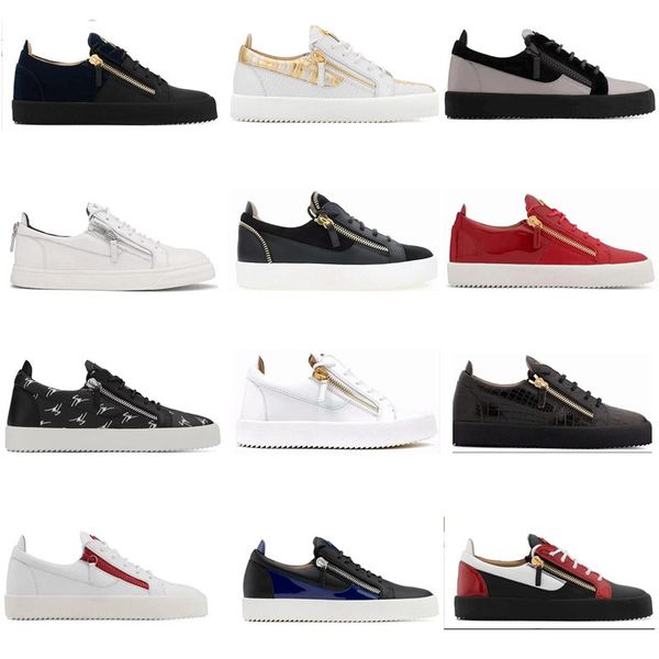 

2019 new zanotti zipper women men hoe ell black running hoe ca ual zip neaker ladie leather low help hoe