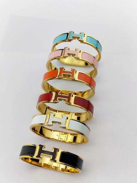 

сталь 12 мм h марка нержавеющей ширины верхнего качества классической бренд любовь браслет браслет женщины мода эмаль любовь браслет свадебн, Black