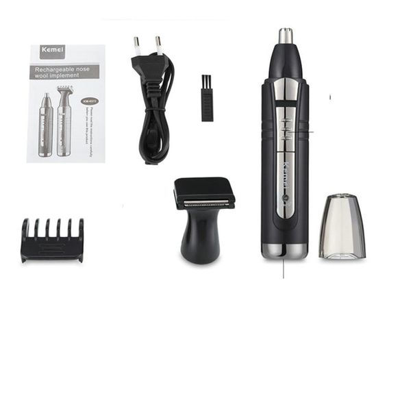 

kemei 2 in 1 electric rechargeable nose and ear tagliacapelli naso maschile tools for men km-6511 zenci