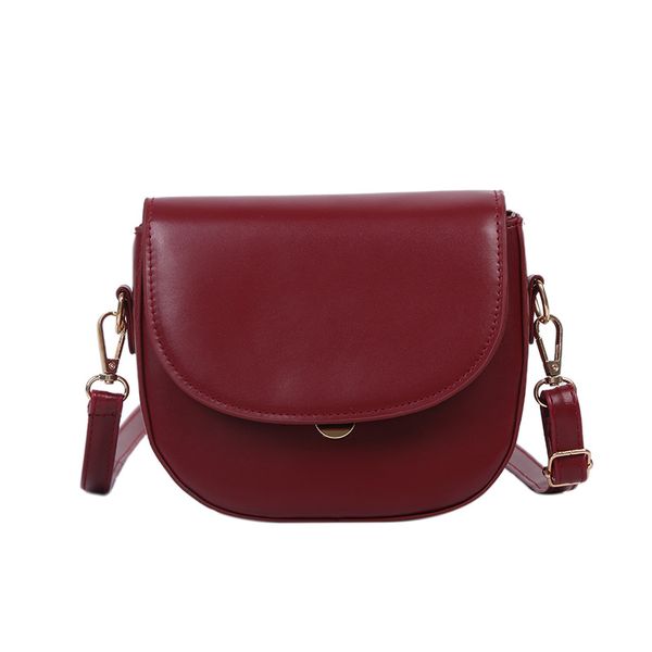 

2020 new texture bag women's saddle fashion retro bag korean style shoulder slung crossbody messager handbag