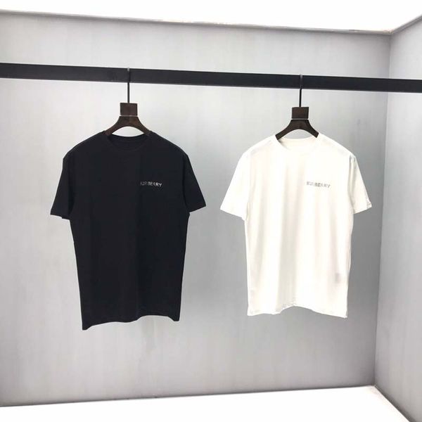 

mens t-shirt summer letter print t-shirt casual cotton short sleeve t-shirt eu size: s--l-xl-xxl g005, White;black