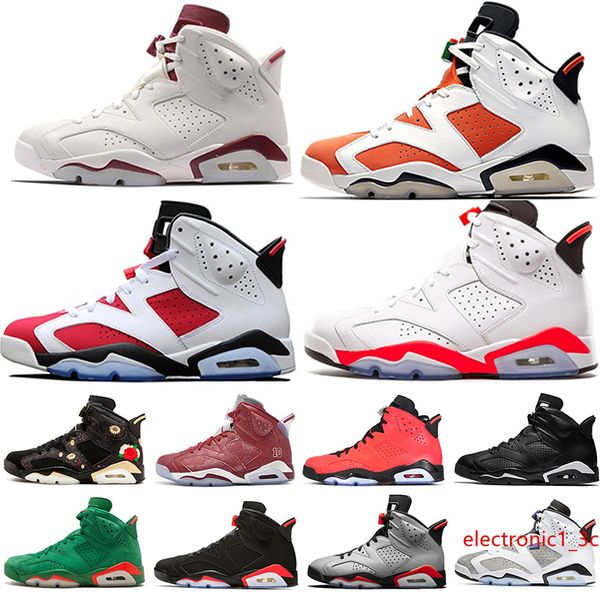 

sale 2019 bred vi 6 6s mens basketball shoes infrared 23 3m reflective tinker gatorade green red blue men sports sneakers designer trainers