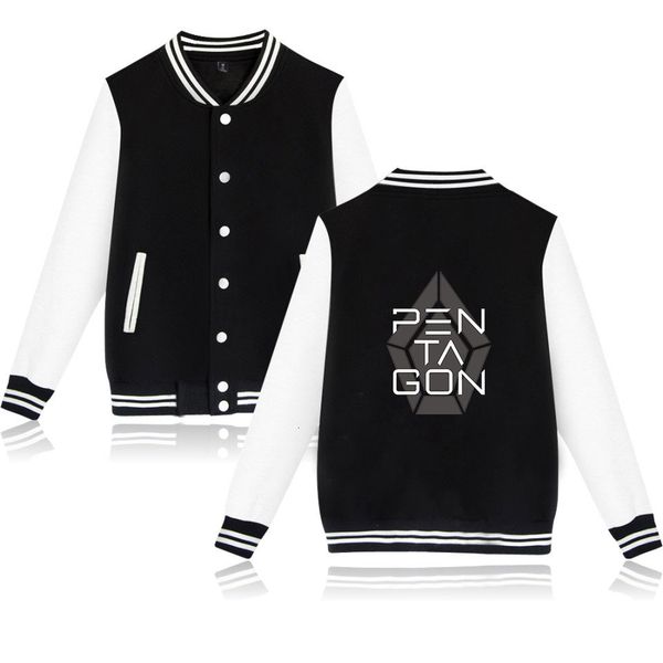 

china hoodies korea, 2019pentagon japan male band periphery men and women baseball clothes loose coat hoodie, Blue;black