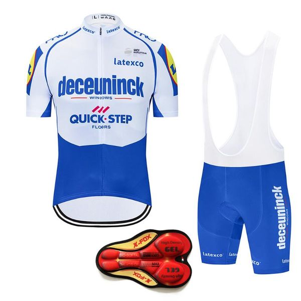 

2020 team quickstep cycling jersey set bike shorts suit mtb ropa mens summer quick dry pro bicycling shirts maillot culotte wear, Black;blue