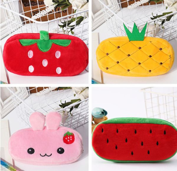 

designer coin purse key pouch cartoon fruits 21cm approx. new sweet coin wallet , coin pocket purse bag pouch, Red;black