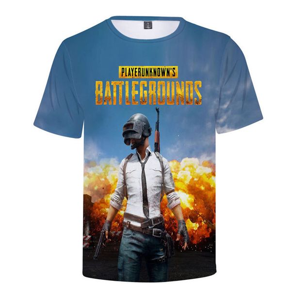 

PUBG Designer 3D Digital Printed Mens Tshirts Short Sleeve Gaming Mens Tops Summer Boy Casual Tees