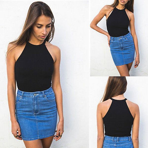 

women summer vest sleeveless tee casual t-shirt 2020 fashion new style, White