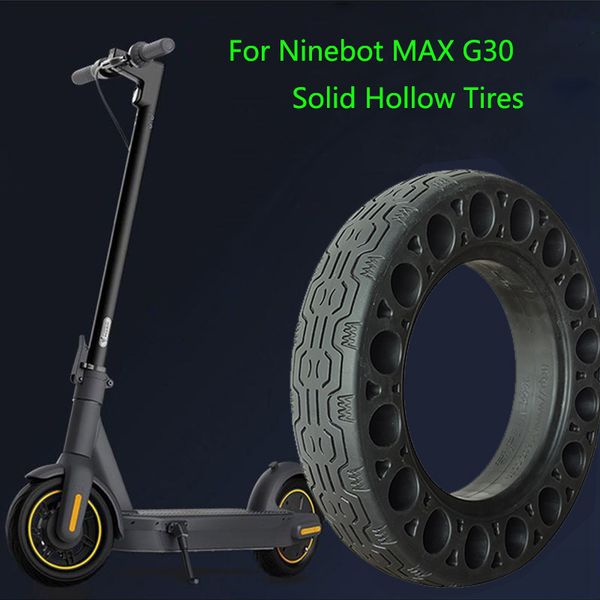

10 x 2.125 tire for ninebot max kickscooter solid absorber non-pneumatic damping rubber tyre scooter tire repair