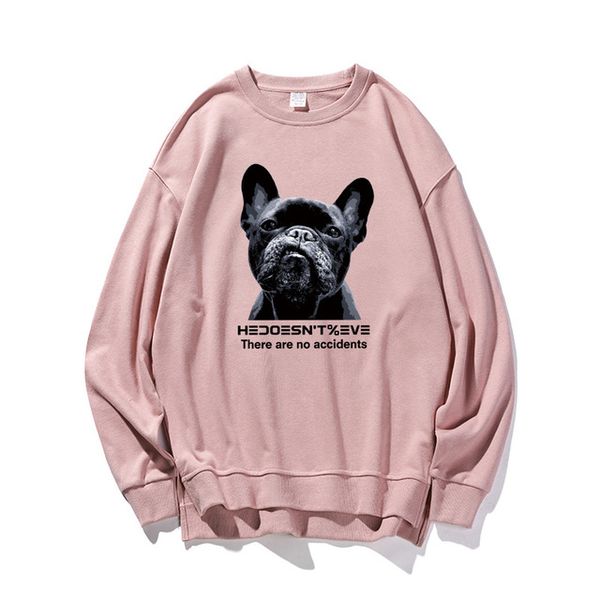 

brand new loose hoodie 100% cotton seven colors men's fashion animal print hoodie pullover o-neck hoodie, Black