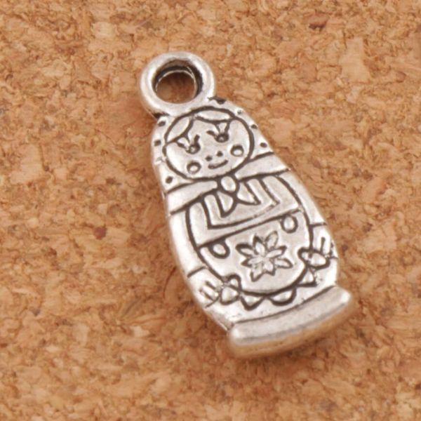 

горячие продаем 200pcs / серия antique silver 17.4x7.6mm russian dolls подвески подвески ювелирные изделия diy fit браслет ожерелье серьги а, Bronze;silver