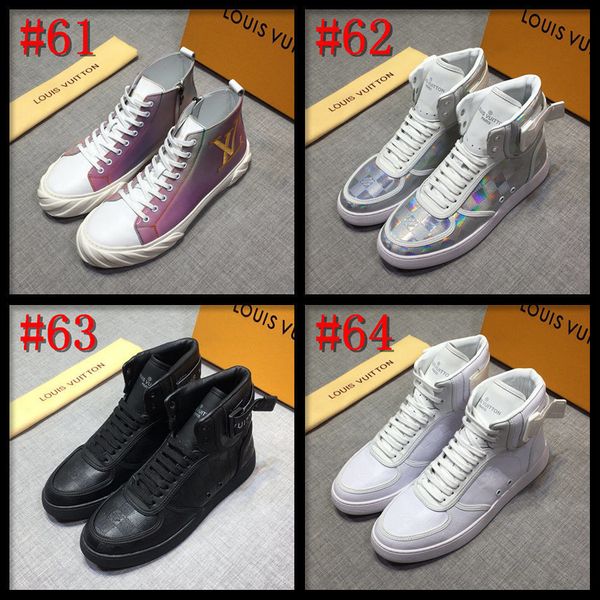 

21fw новой моды высокого верх обувь мужчина цельнолитная обувь конструкторы обувь платформа кроссовки мужской кожа повседневной толстая bott, Black