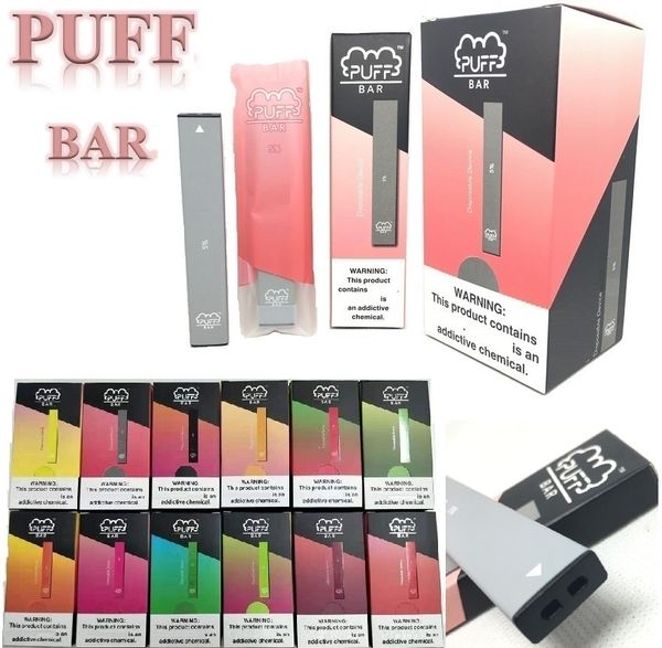 

СЛОЙКА BAR Одноразовая электронные сигарет 280mAh Аккумулятор Емкость 1,3 мл Puff прутков Vape ручка с кодом New Security Слейте PK POP GLOW BIDI ПАЛКУ