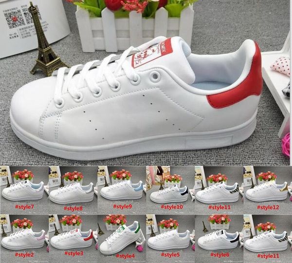 

german brand adolf smith m20324 clover men's brand designer women's shoes green tail white shoes low-sports casual shoes, Black