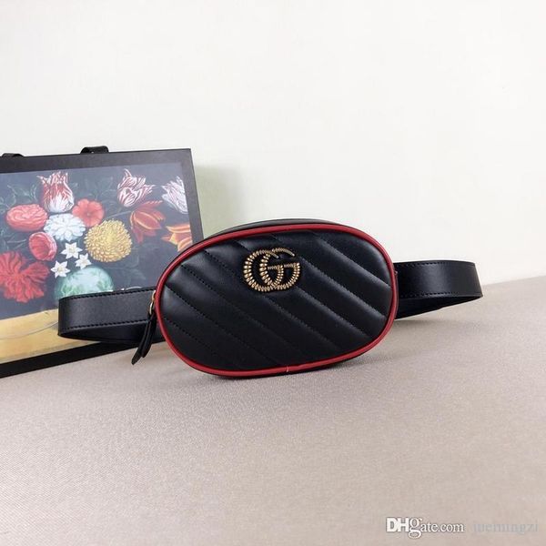 

marmont matelasse leather belt bag black with belt 476434 size:18x11x5cm