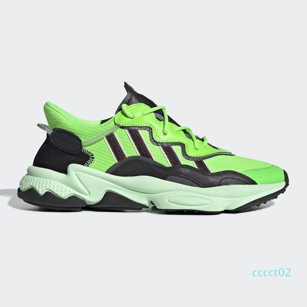 

2019 pride 4m reflective xeno ozweego women casual shoes neon green solar yellow halloween tones core black trainer sports sneakers ct02
