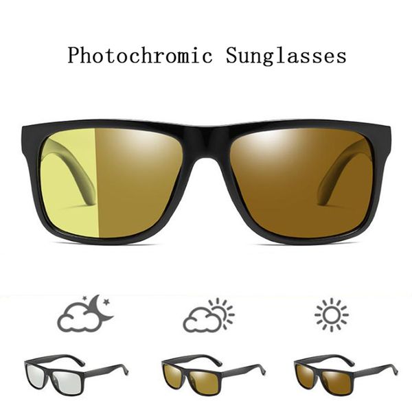 

polarized sunglasses for women men pchromic day night double use driver sunglasses outdoor eyeglasses black/leopard n5, White;black