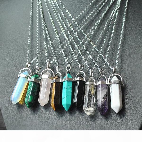 

ожерелье золота серебряная цепочка из нержавеющей стали ювелирные изделия натуральный камень подвески себе чокеры ожерелья розового кварца h, Silver