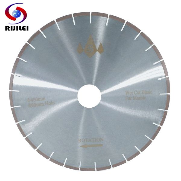

rijilei 450mm marble diamond saw blades silent cutter blade for marble stone sharp cutting circular professional cutting tools