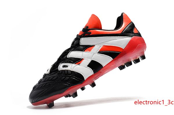 

черный красный оригинал футбол бутсы predator accelerator электричество футбол обувь predator accelerator месси бутсы 39 - 45