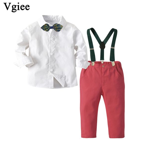 

vgiee toddler boys clothing set fall winter kid baby boy children set for weeding and birthday party outfits cc784, White