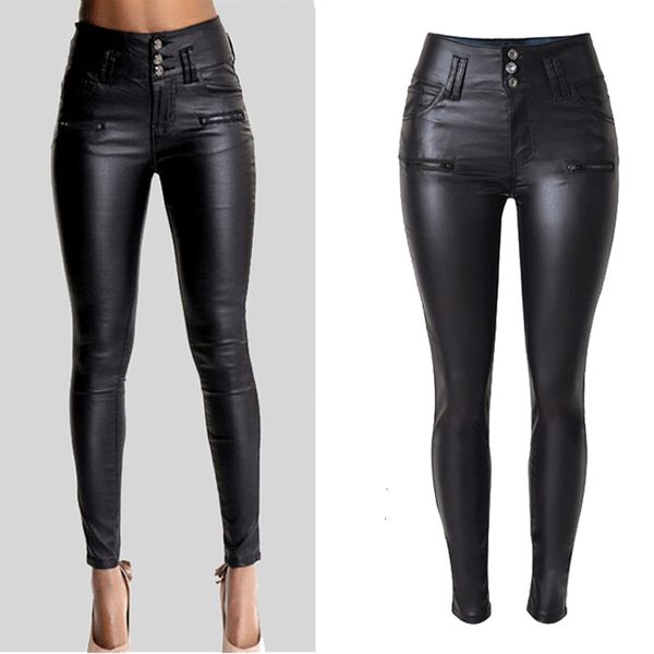 

ladies jeans women designer pants plus big pu leather hip push up black female stretch leggings jegging casual skinny pencil pants, Blue