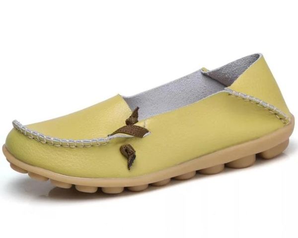 

2020 new spring autumn flats leather casual shoes fashion round head comfortable women shoes 1325, Black