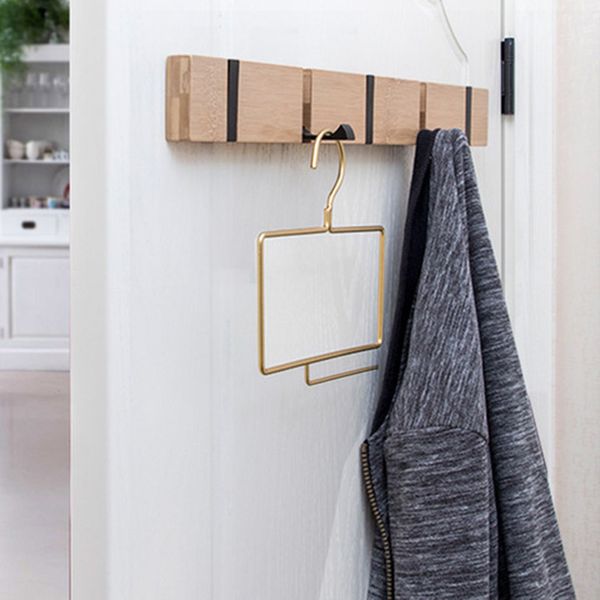 

simple punch-floating shelves wall storage shelve hooks wood wall mounted coat rack for bedroom living room bathroom office