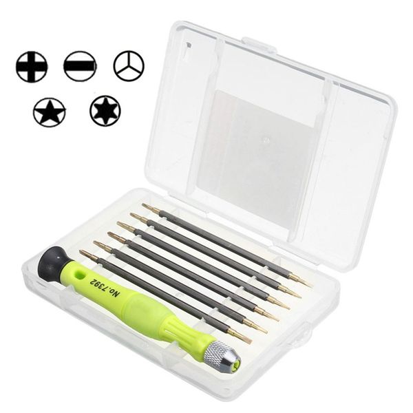 

6 + 1 portable screwdriver kit set precision professional repair hand tool & box