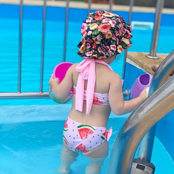 

1-6y kids girls watermelon swimwear swimsuit bikini bathing suit swimming beachwear