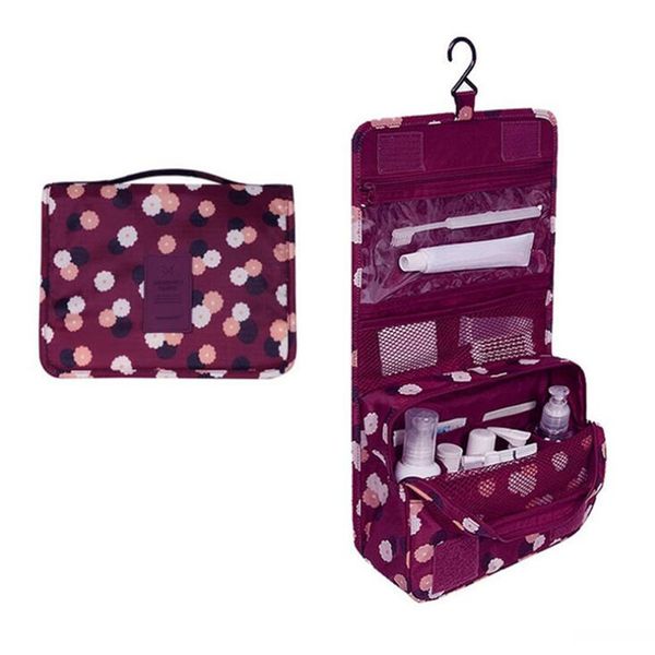 

korean version waterproof travel cosmetic bag neutral makeup organizer bathroom hanging bag women portable travel storage