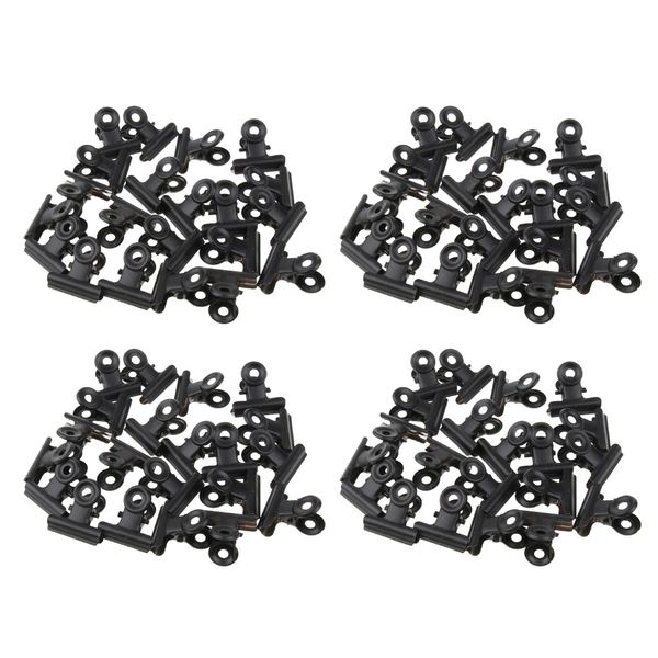 

black metal bulldog clips binder clips for office supplies, 3inch, 40pack
