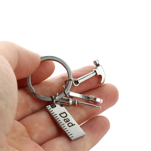 New Daddy est 2018 19 Metal Keyring HD With Gift Box Fathers Day Christmas Gift