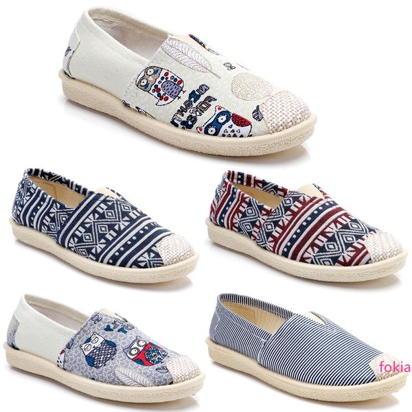 

2020 дешевые non-бренд vintage женская обувь скольжения на espadrilles chaussures flats повседневный холст обувь классический мокасины кросс
