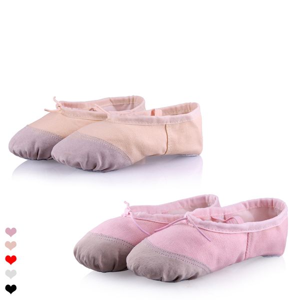 

wholesale children girls kids soft sole ballet dance shoes, Black;red