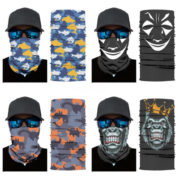 

z7jcb new skull skull scarf headskull scarf magic men's mask women's cycling face and pirate headband hip hop bandanas party ma#29, Blue;black