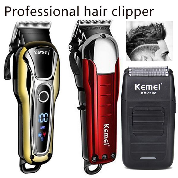 

professional hair clipper rechargeable trimmer for men electric cutter hair cutting machine maquina cortar cabelo beard trimmer bwkf ezbgu
