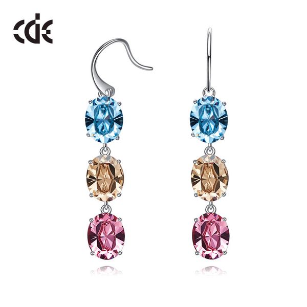 

wedding party beaded pearl gift woman lady diamond jewelry earring for bride acting initiation graduation cde-921, Golden