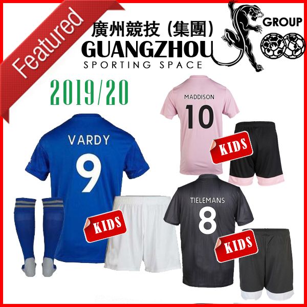

19 20 leice ter away kid pink kit city occer jer ey home black vardy tieleman maddi on 2019 child ayoze jer ey ndidi football hirt