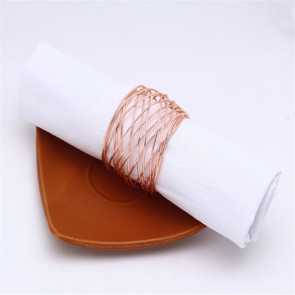 

round buckle napkin ring table decoration serviette rings napkin holder west dinner towel ring party decoration
