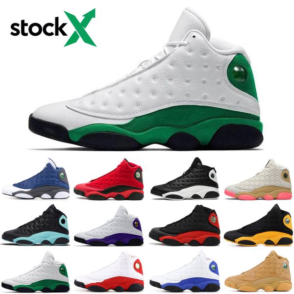 

fashion flint 13 13s stock x jumpman men women basketball shoes playground chicago bred athletics mens trainers sports sneakers size 5.5-13, White;red
