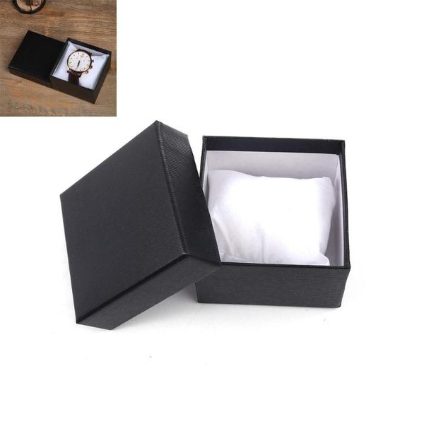 

doreenbeads paper jewelry watch gift boxes rectangle black stripe pattern jewelry box (lined with small pillows) , 2 pcs, Pink;blue