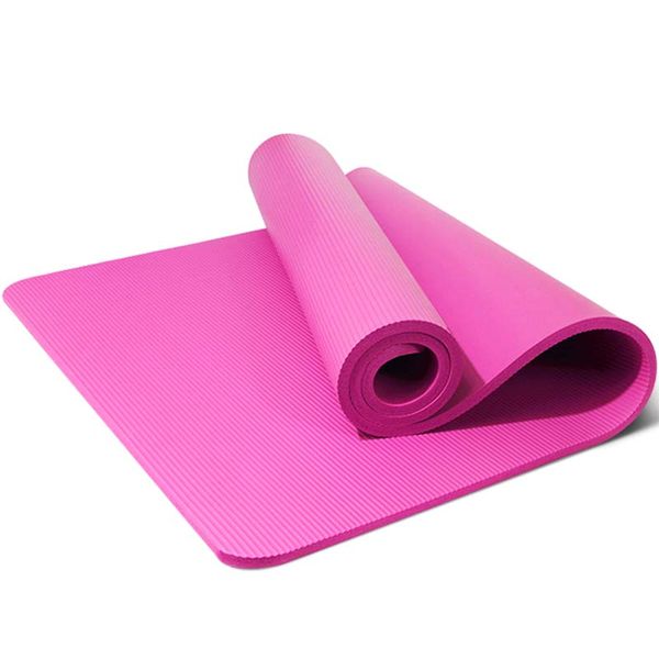 

183 * 61cm yoga mat non-slip support pad nbr environmental 10mm thicken flat multi-function odorless soft texture pad