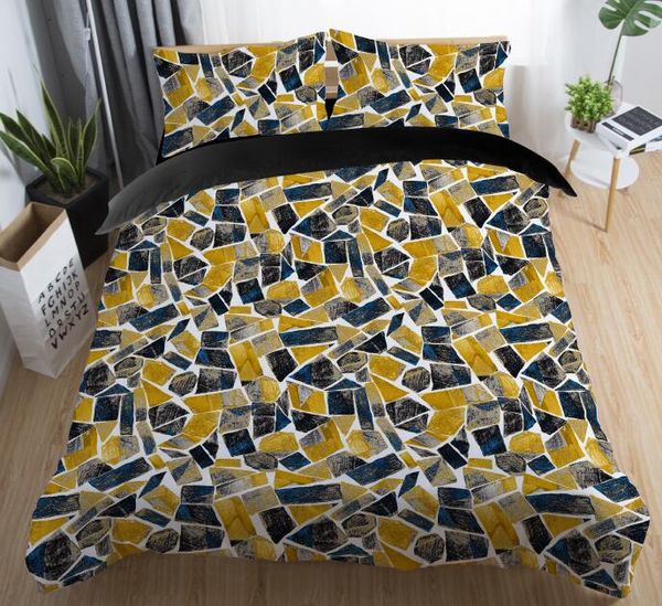

stone crack pattern beddin set nordic style creative duvet cover bedcloth with pillowcase 2 pcs/ 3 pcs