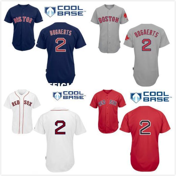 

2 xander bogaerts jersey white blue red gray, Black;blue