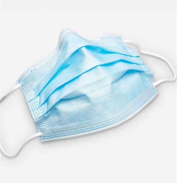 

ветрозащитный в protectiove складе одноразовые нетканые слои защитная маска доказательство синий 3 слоя маска для лица пыль лицо 50шт маски