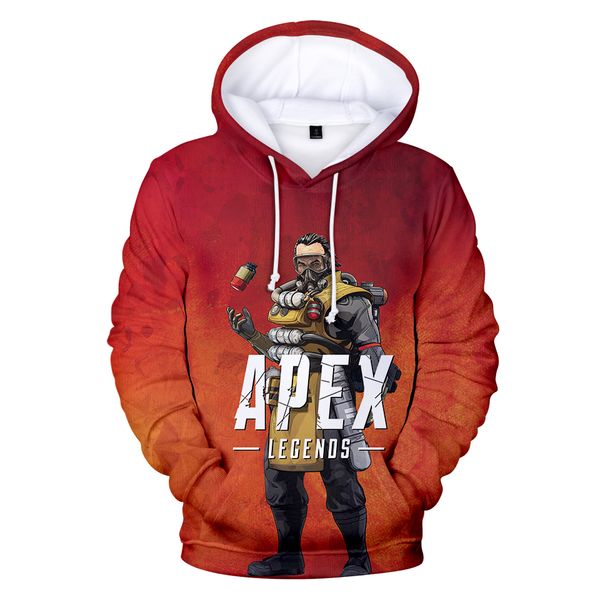 

2019 fall new apex legends 3d hoodies sweatshirts boy/girl casual novelty winter coats apex legends 3d hooded, Black