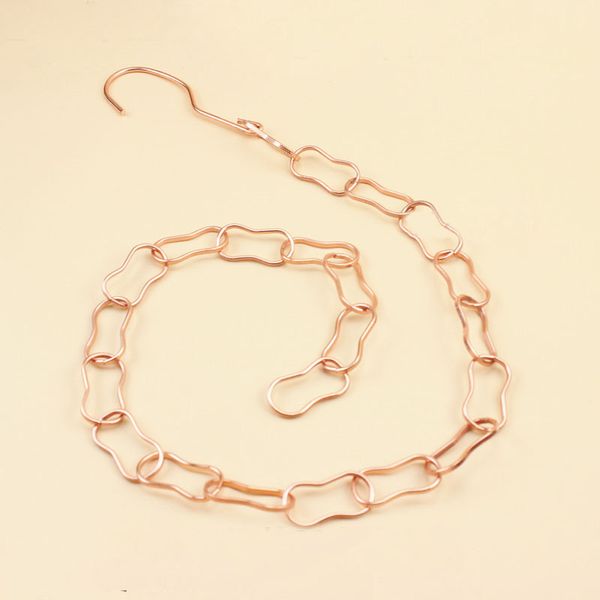 

multiple clothes metal hanging chain with hook apparel shop coat hangers display rings clothing coordinate storage strip qw9453