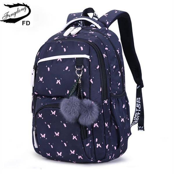 Fengdong Cute School Bags For Teenage Girls Korean Style School