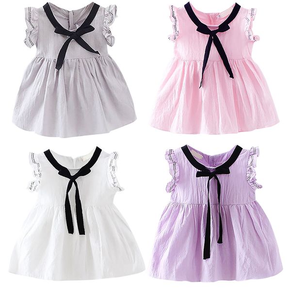 

summer baby girls dress newborn girls clothes children kids dress for 0-3t sleeveless casual kids baby girl dresses, Red;yellow